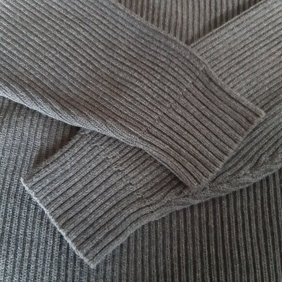 GAP SZ M Grey 100% Cotton Turtleneck Men's Vintage Sweater - Picture 4 of 15